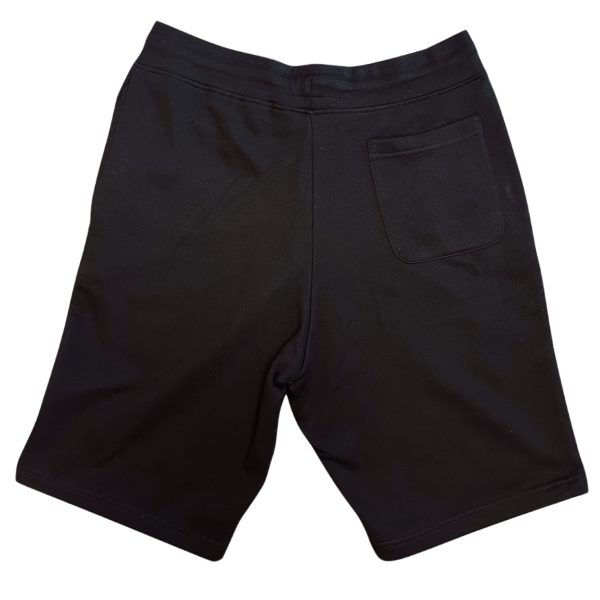 Men s Black Embroidered Fleece Shorts on Sale - Image 2