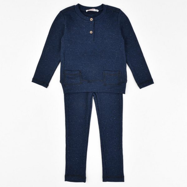 Boys Contrast Stitch Button Set Online Hot Sale