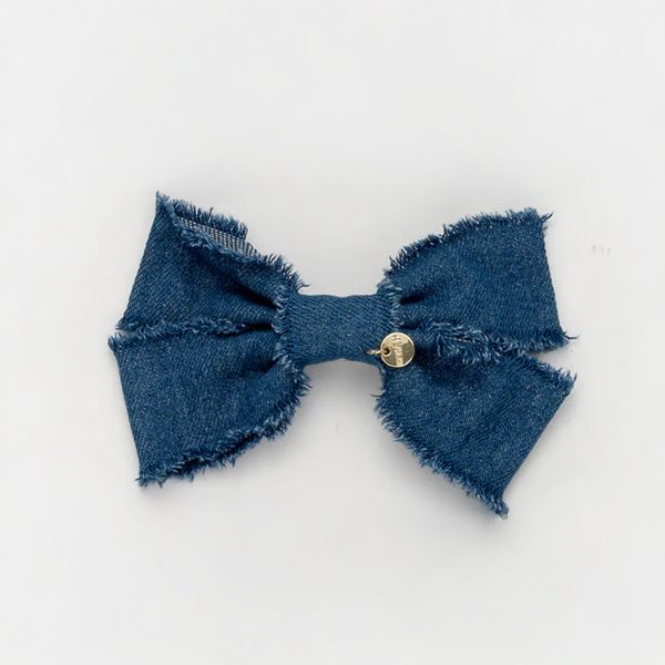 Nana Denim Bow Clip Cheap - Image 2
