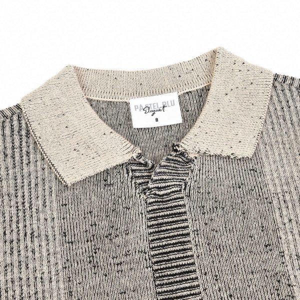 Rib Knit Collar Sweater For Discount - Image 5