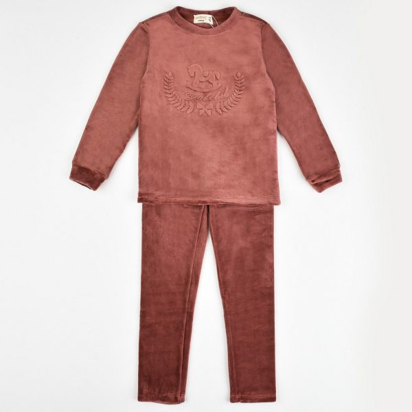Melange Velour PJ Set on Sale - Image 2