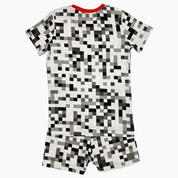 Pixel Print PJ Shorts Set For Cheap - Image 4