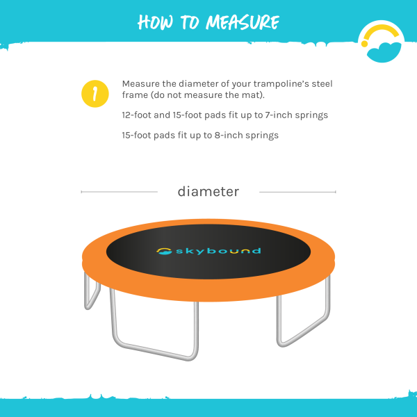 15 Foot Orange Replacement Trampoline Pad (Fits up to 8  Springs) Online Sale - Image 4