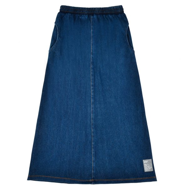 Hadas Long Soft Denim Skirt Online now - Image 2
