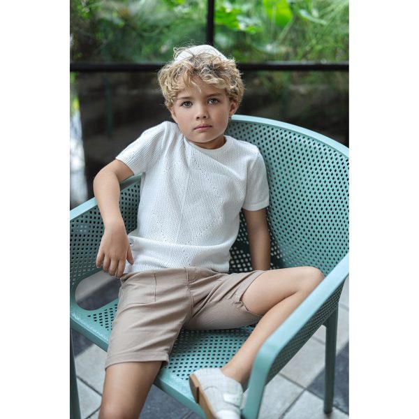 Melange Colorblock Knit Shirt For Cheap