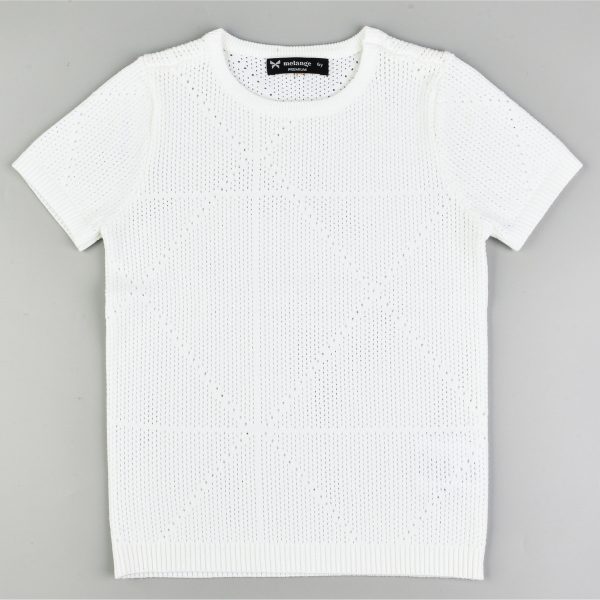 Melange Colorblock Knit Shirt For Cheap - Image 4