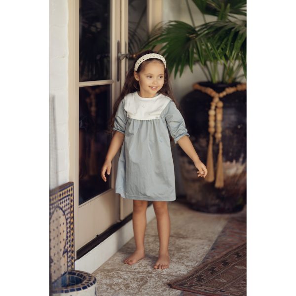 Melange Sailor Collar Dress For Sale - Image 2