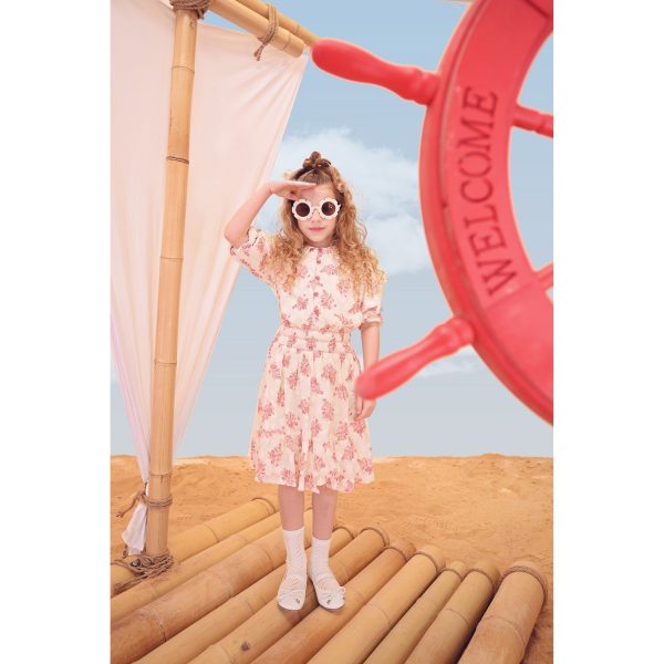 Melange Chiffon Rose Top Online - Image 2