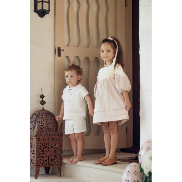 Melange Lace Collar Dress Online Hot Sale - Image 3
