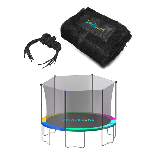 SkyBound® Replacement Net for 15ft Trampolines - Fits 6 Straight Poles Online Hot Sale