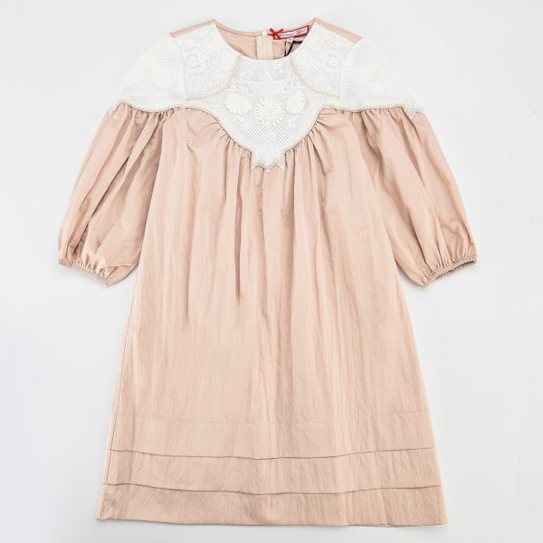 Melange Lace Collar Dress Online Hot Sale - Image 5