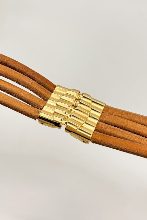 Lyanna 4-Strand Genuine Leather Knot Belt with Vintage Italian Elements Online - Image 4